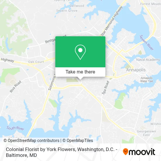 Colonial Florist by York Flowers map