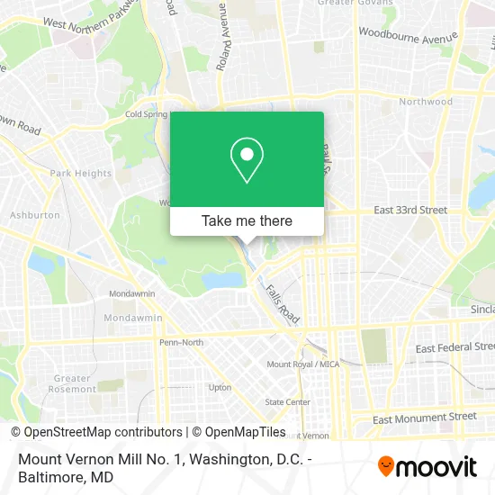 Mount Vernon Mill No. 1 map