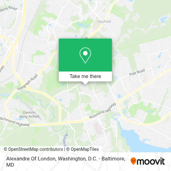 Alexandre Of London map