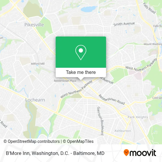 B'More Inn map