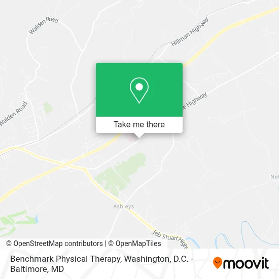 Benchmark Physical Therapy map