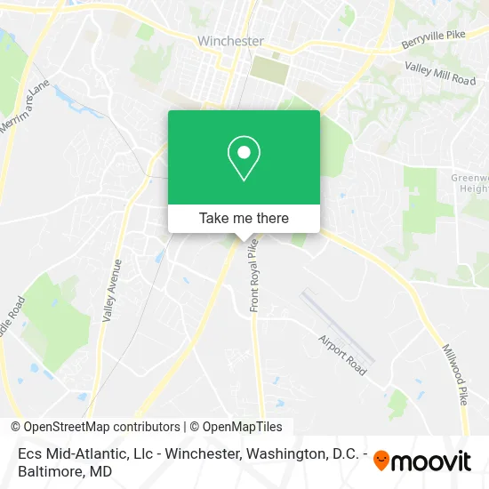 Ecs Mid-Atlantic, Llc - Winchester map