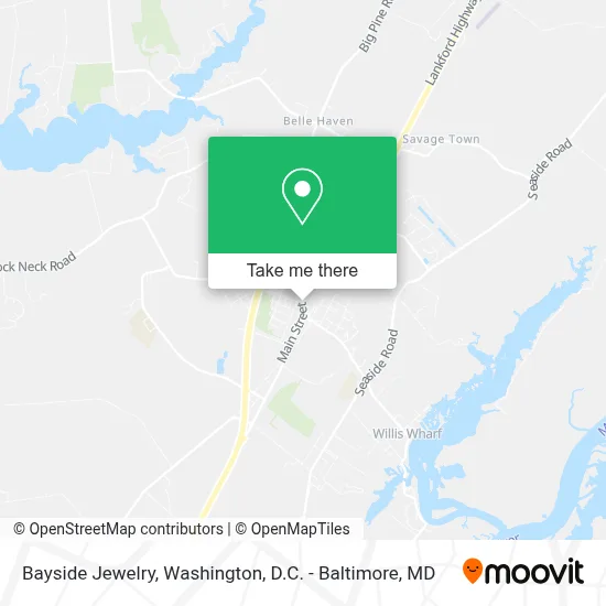 Bayside Jewelry map