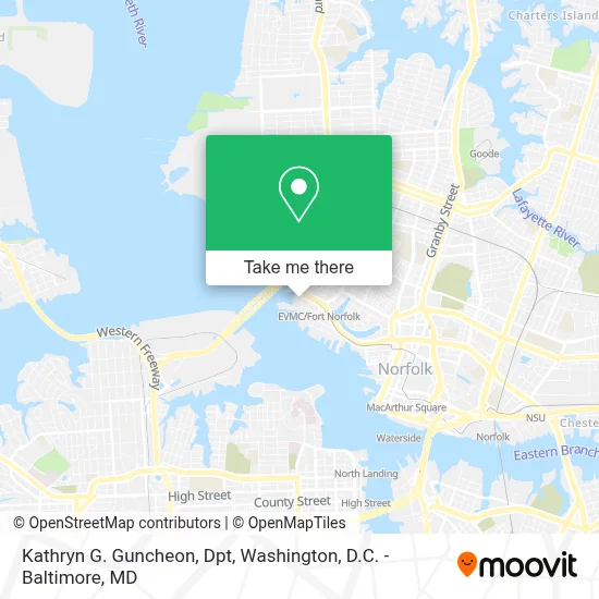 Kathryn G. Guncheon, Dpt map