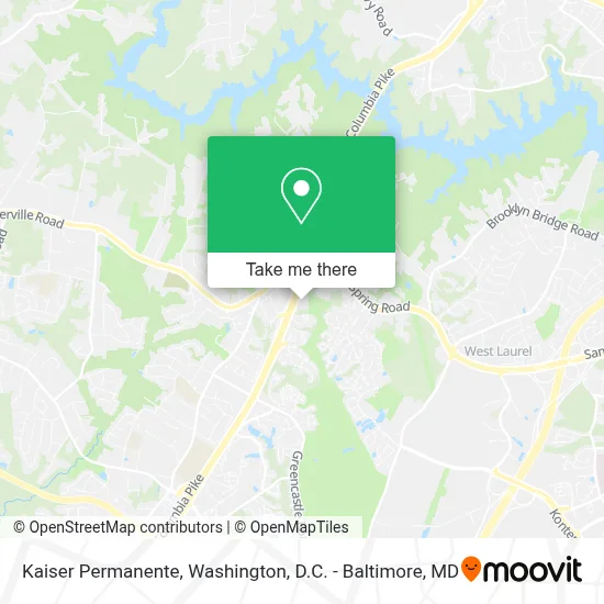 Kaiser Permanente map