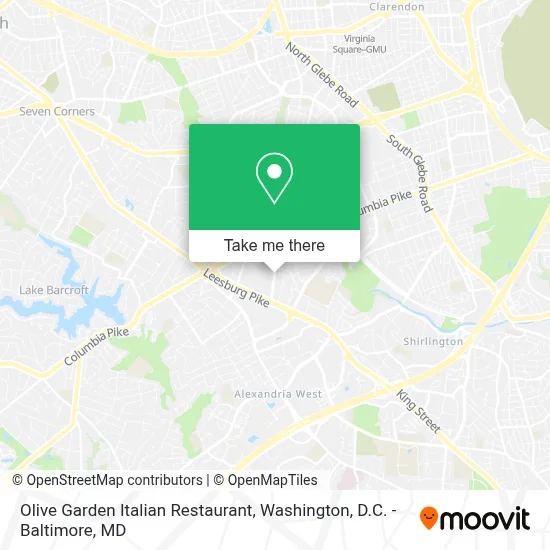 Olive Garden Italian Restaurant map
