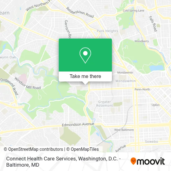 Connect Health Care Services map