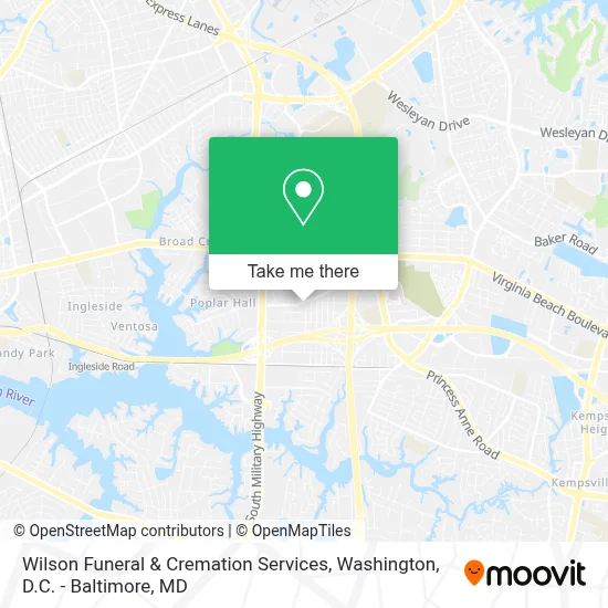 Wilson Funeral & Cremation Services map