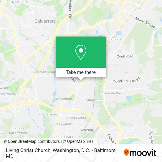 Living Christ Church map