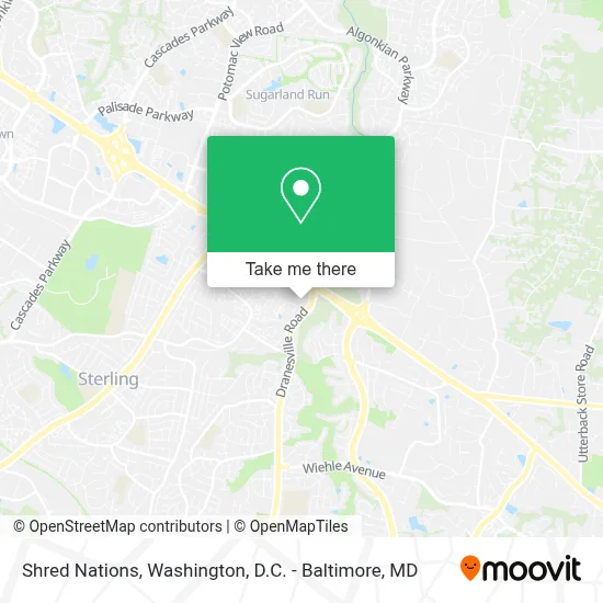 Shred Nations map