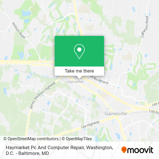 Haymarket Pc And Computer Repair map