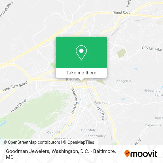 Goodman Jewelers map