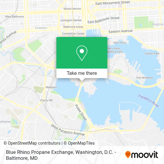 Blue Rhino Propane Exchange map