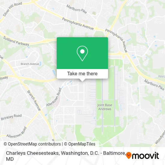 Charleys Cheesesteaks map