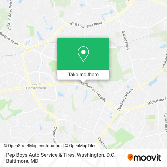 Pep Boys Auto Service & Tires map