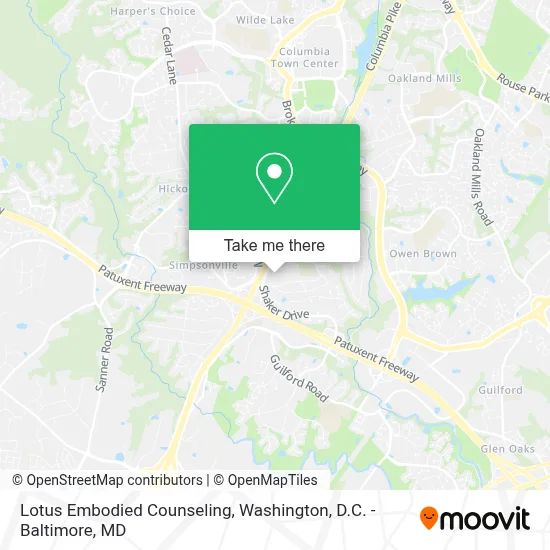 Lotus Embodied Counseling map