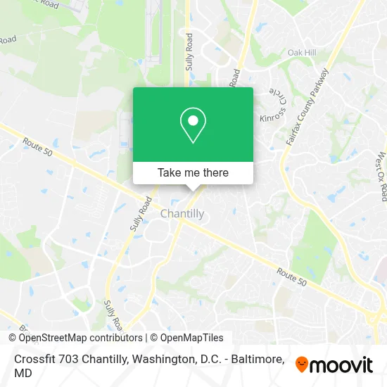 Crossfit 703 Chantilly map