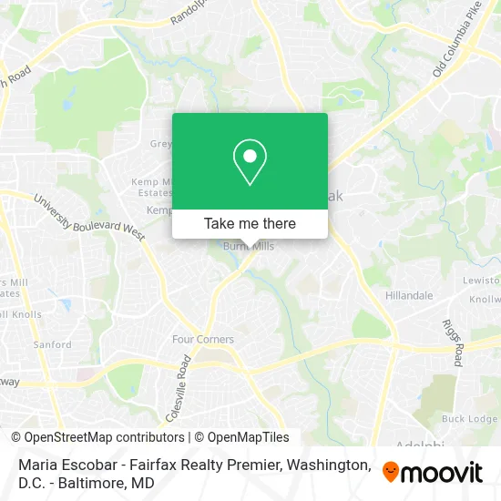 Maria Escobar - Fairfax Realty Premier map