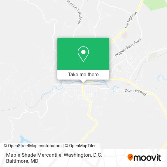 Maple Shade Mercantile map