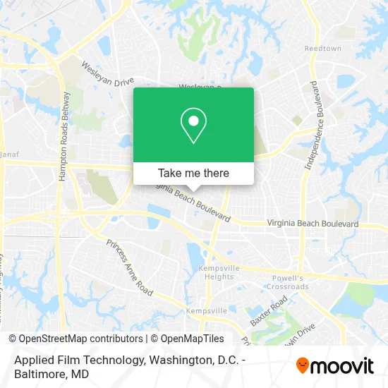 Applied Film Technology map