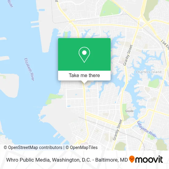 Whro Public Media map