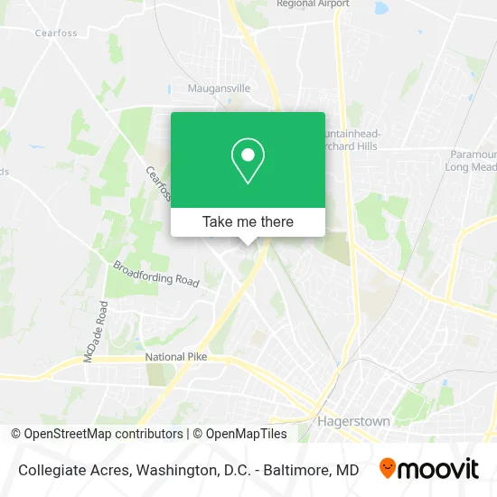 Collegiate Acres map