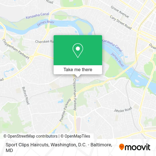 Sport Clips Haircuts map