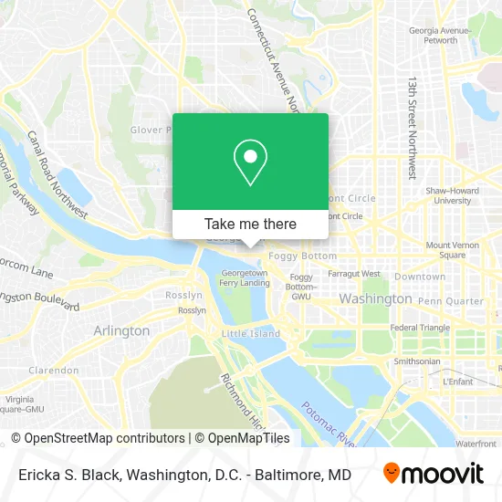 Ericka S. Black map