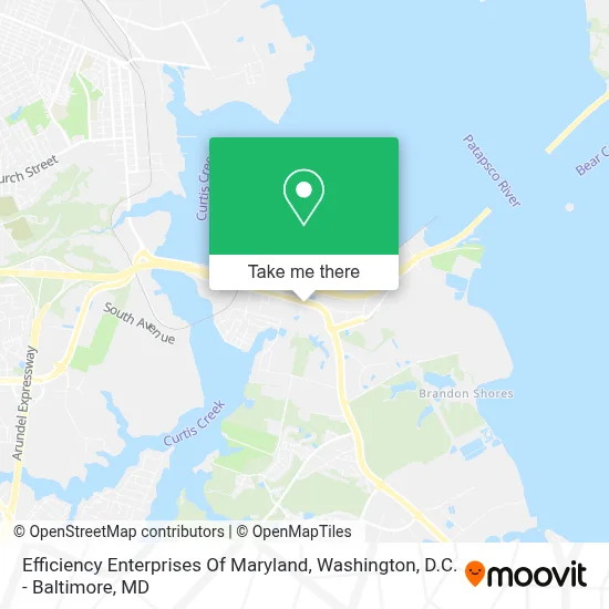 Efficiency Enterprises Of Maryland map