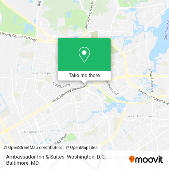 Ambassador Inn & Suites map
