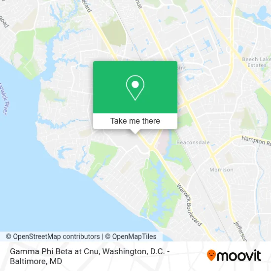Gamma Phi Beta at Cnu map