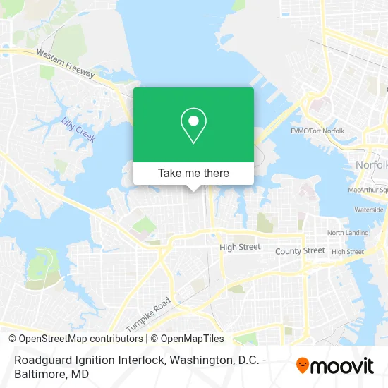 Roadguard Ignition Interlock map