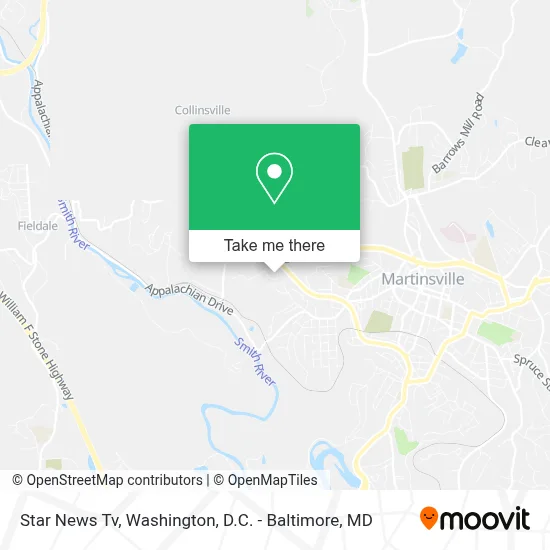 Star News Tv map