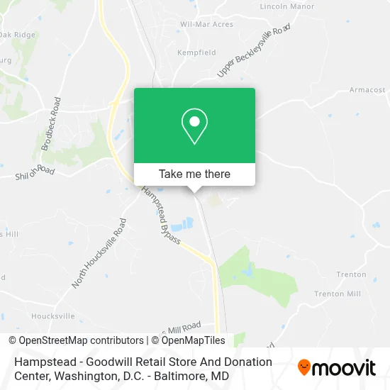 Hampstead - Goodwill Retail Store And Donation Center map