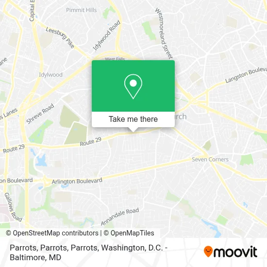 Parrots, Parrots, Parrots map