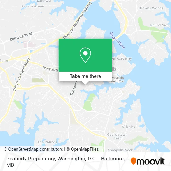 Peabody Preparatory map