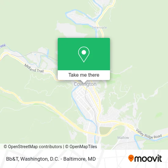 Bb&T map