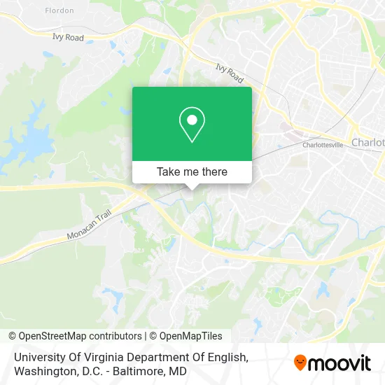 University Of Virginia Department Of English map