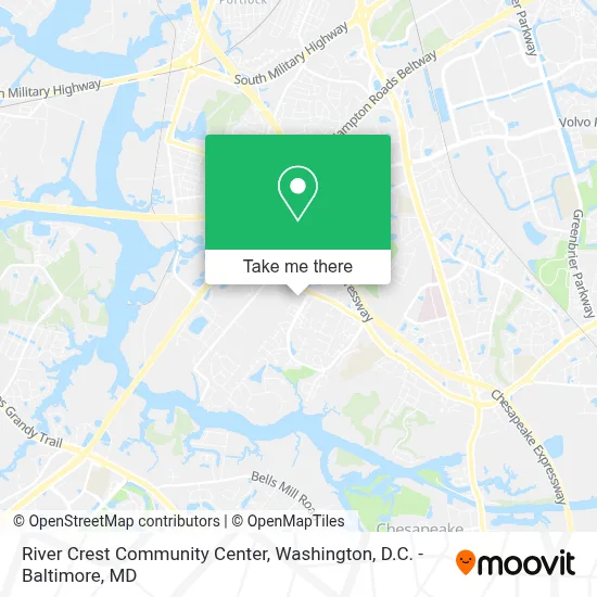 River Crest Community Center map