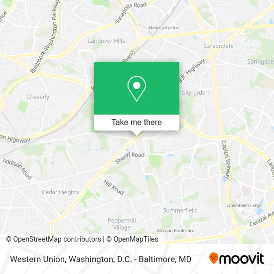Western Union map