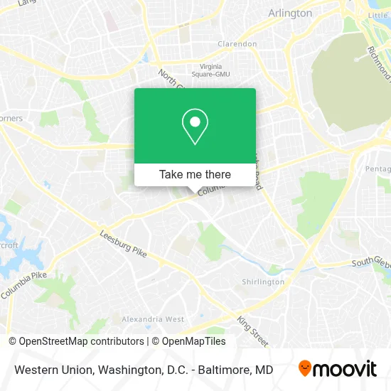 Western Union map