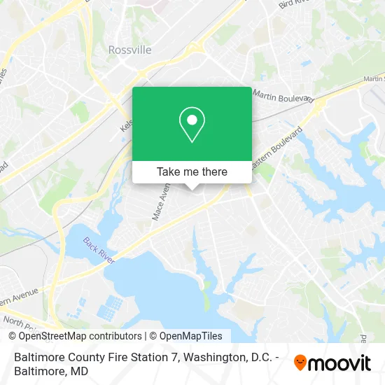 Baltimore County Fire Station 7 map