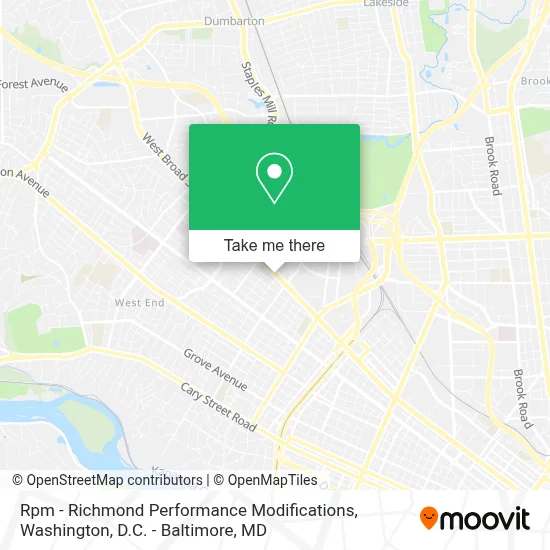 Rpm - Richmond Performance Modifications map