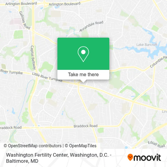 Washington Fertility Center map