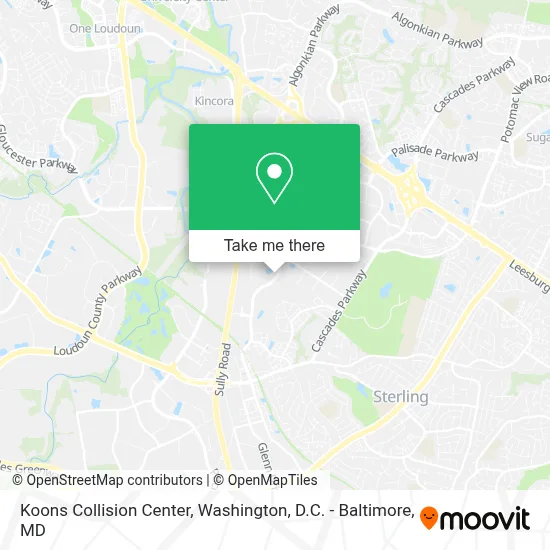 Koons Collision Center map