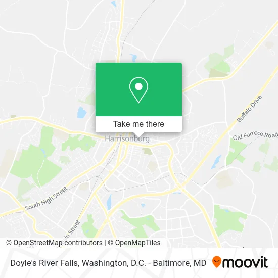 Doyle's River Falls map