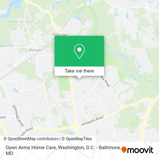 Open Arms Home Care map