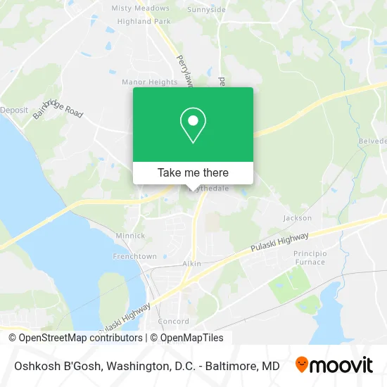 Oshkosh B'Gosh map