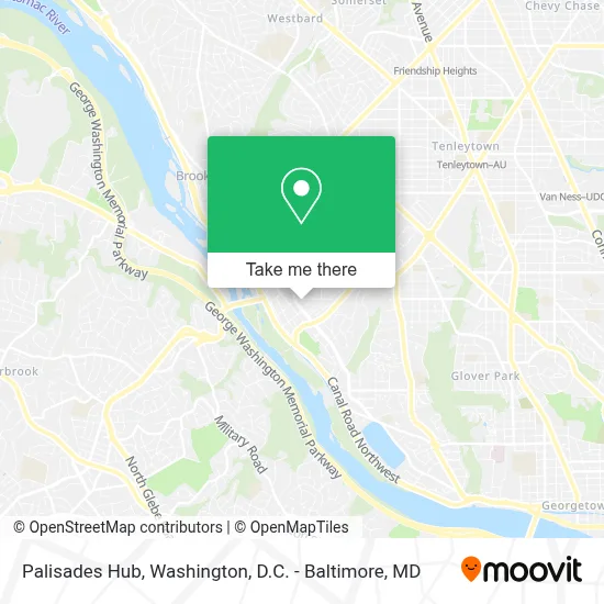 Palisades Hub map