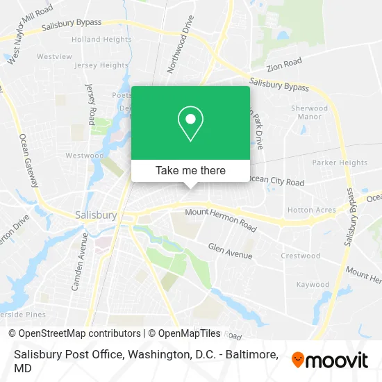 Salisbury Post Office map